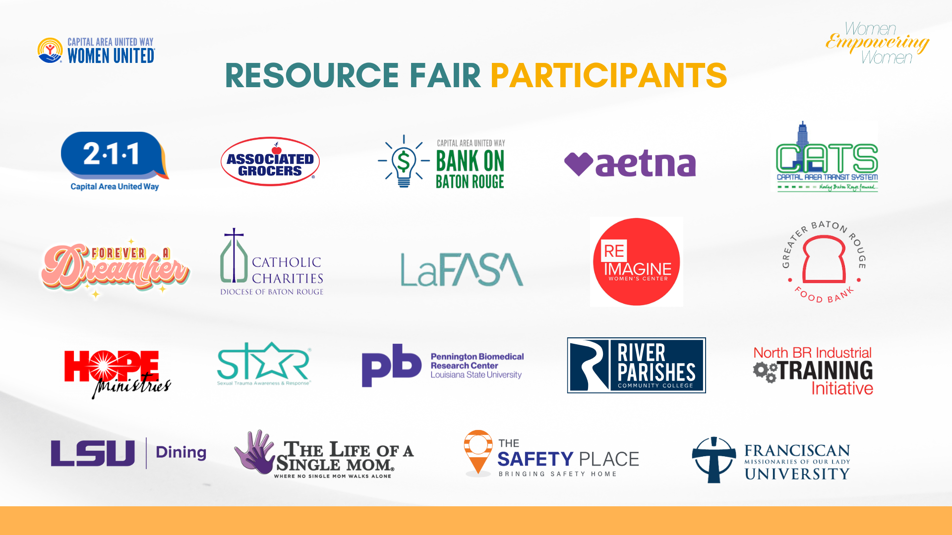 Resource Fair Participants