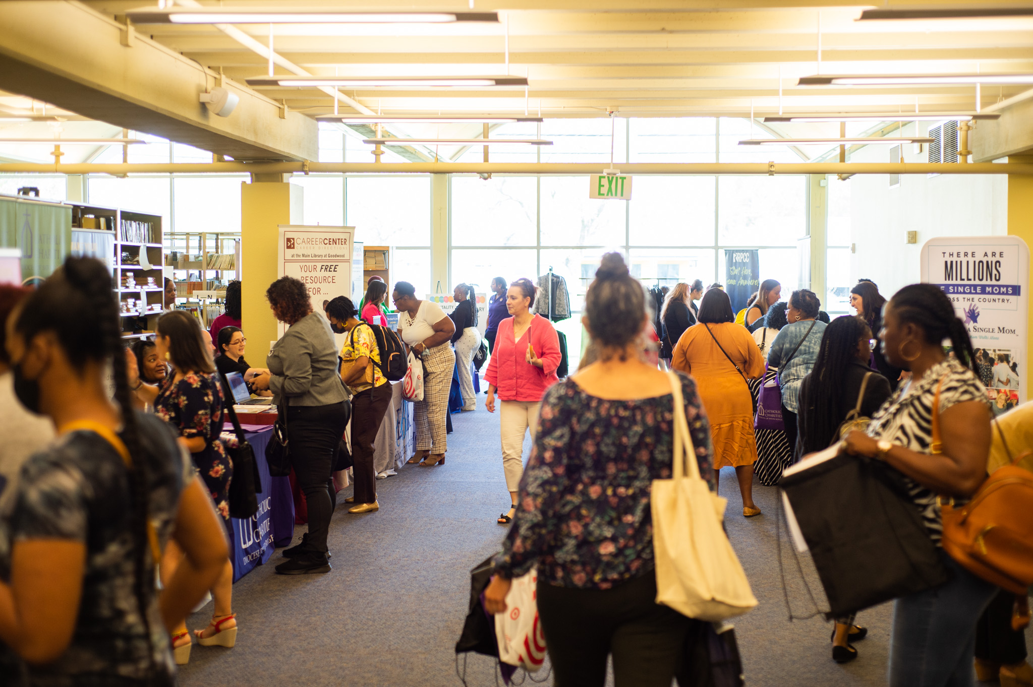 An image of Resource Fair attendees during Capital Area United Way's Women Empowering Women Event